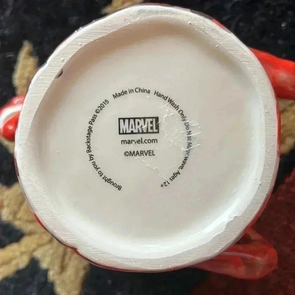 MARVEL 2015 CARNAGE 2-Handled Sculpted Mug with Pour Spout Mouth Coffee Tea Cup - Picture 9 of 16